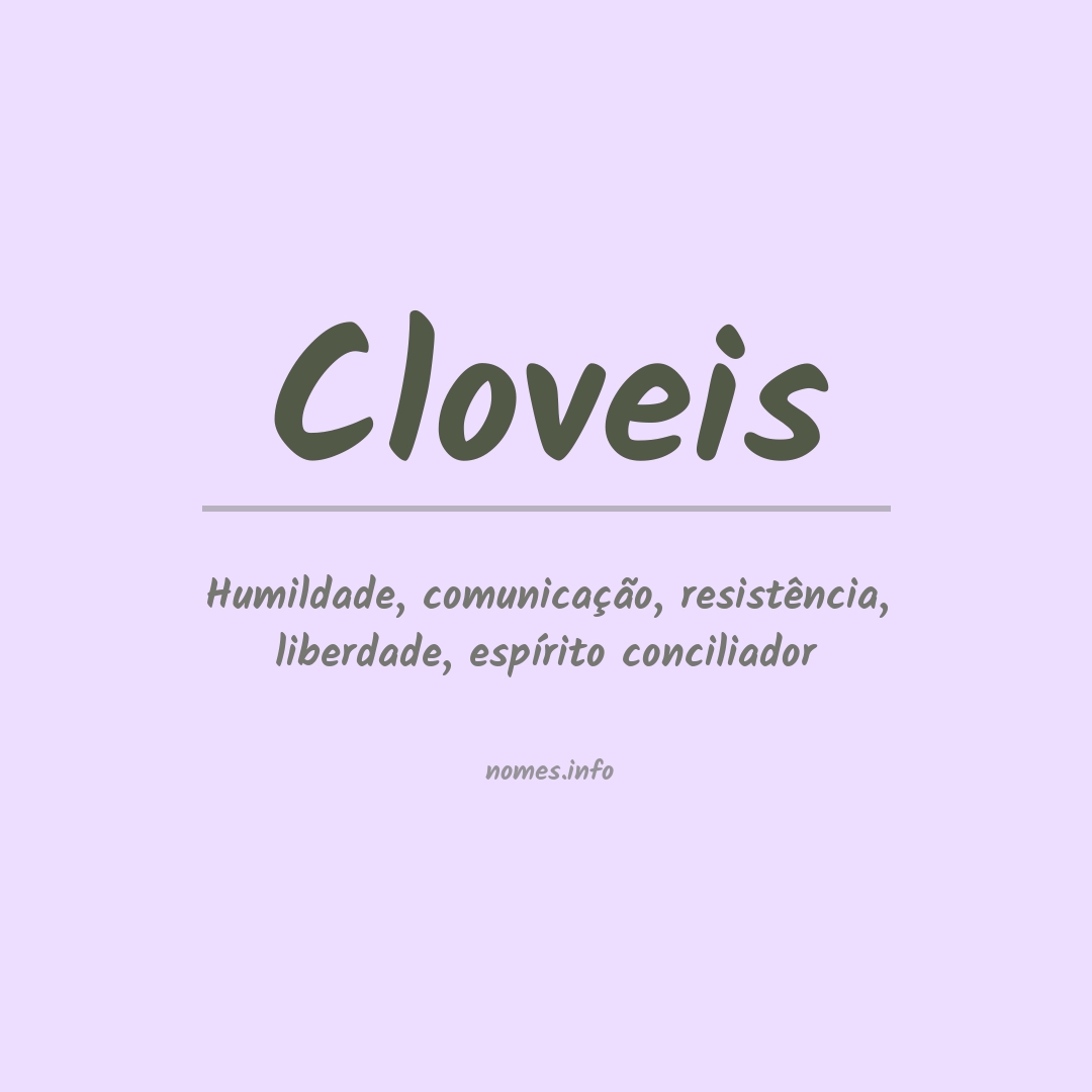 Significado do nome Cloveis