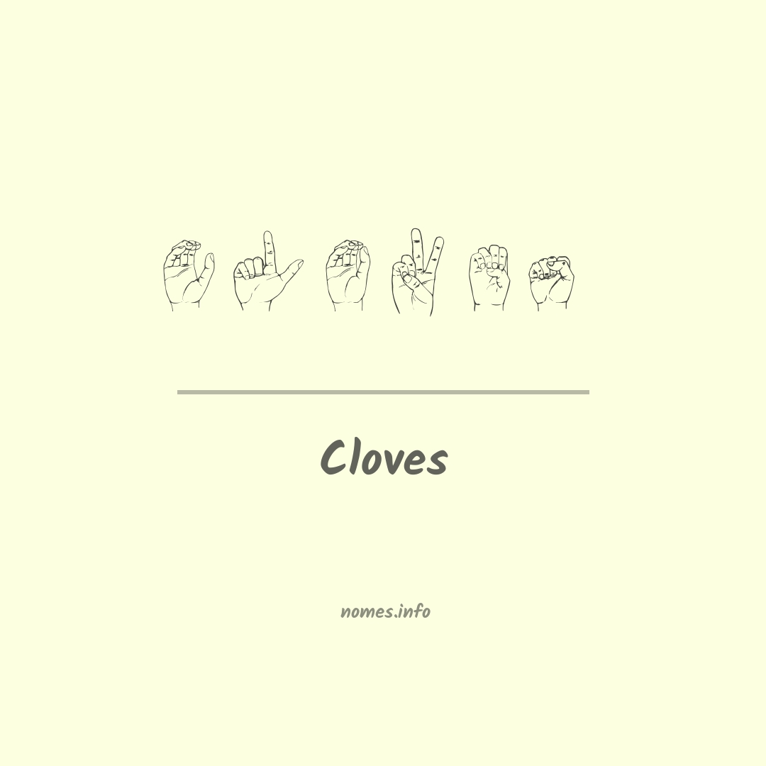 Cloves em Libras