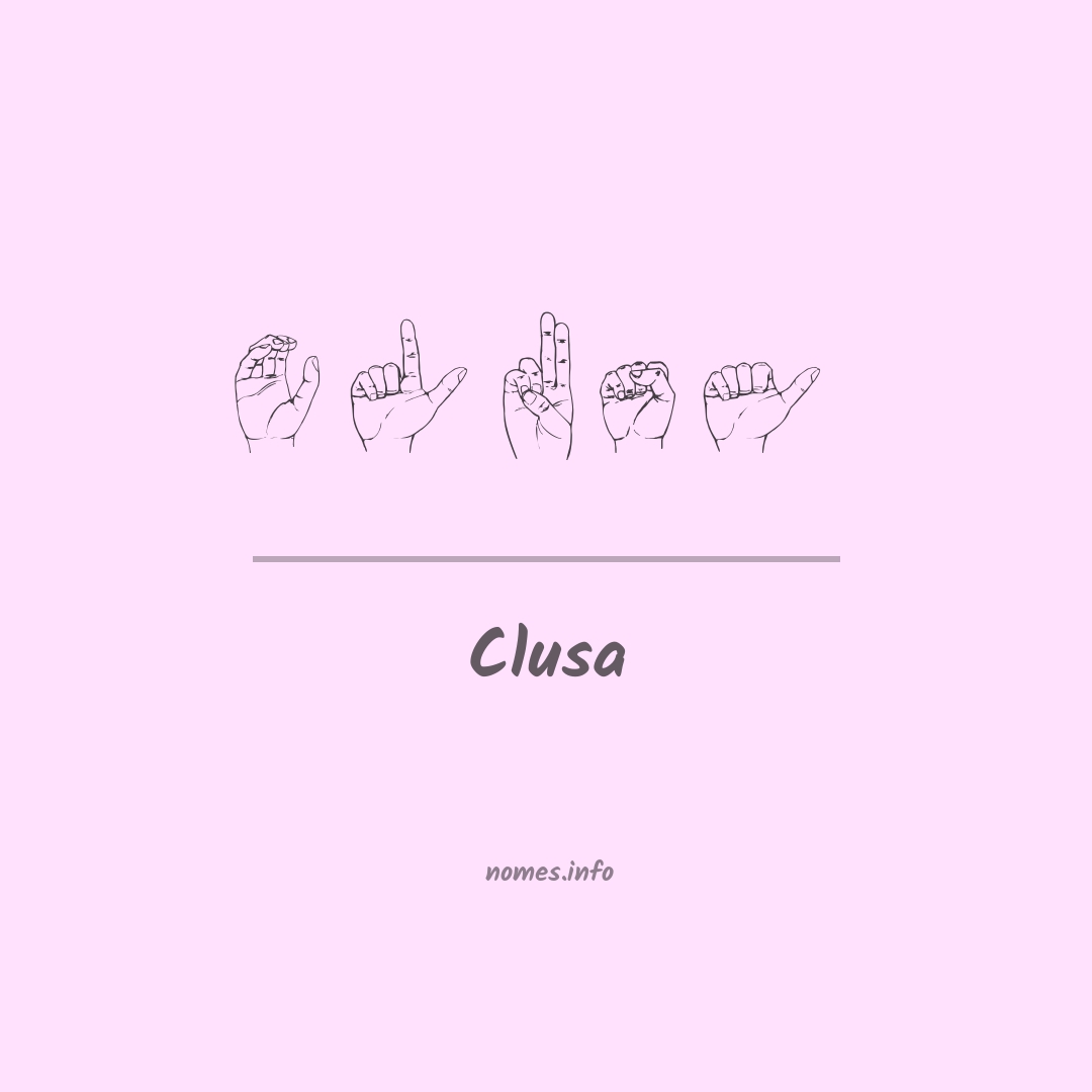 Clusa em Libras