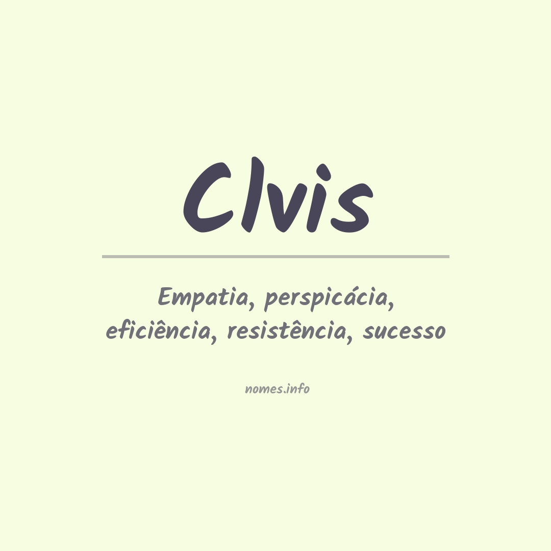 Significado do nome Clvis