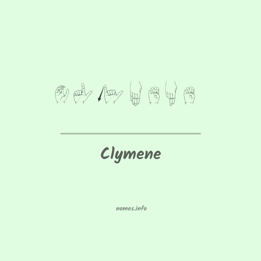 Clymene em Libras Clymene em Libras