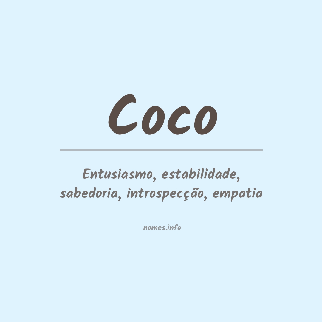 Significado do nome Coco