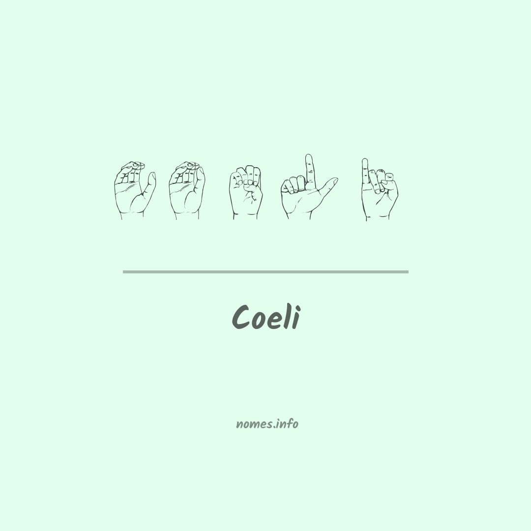 Coeli em Libras