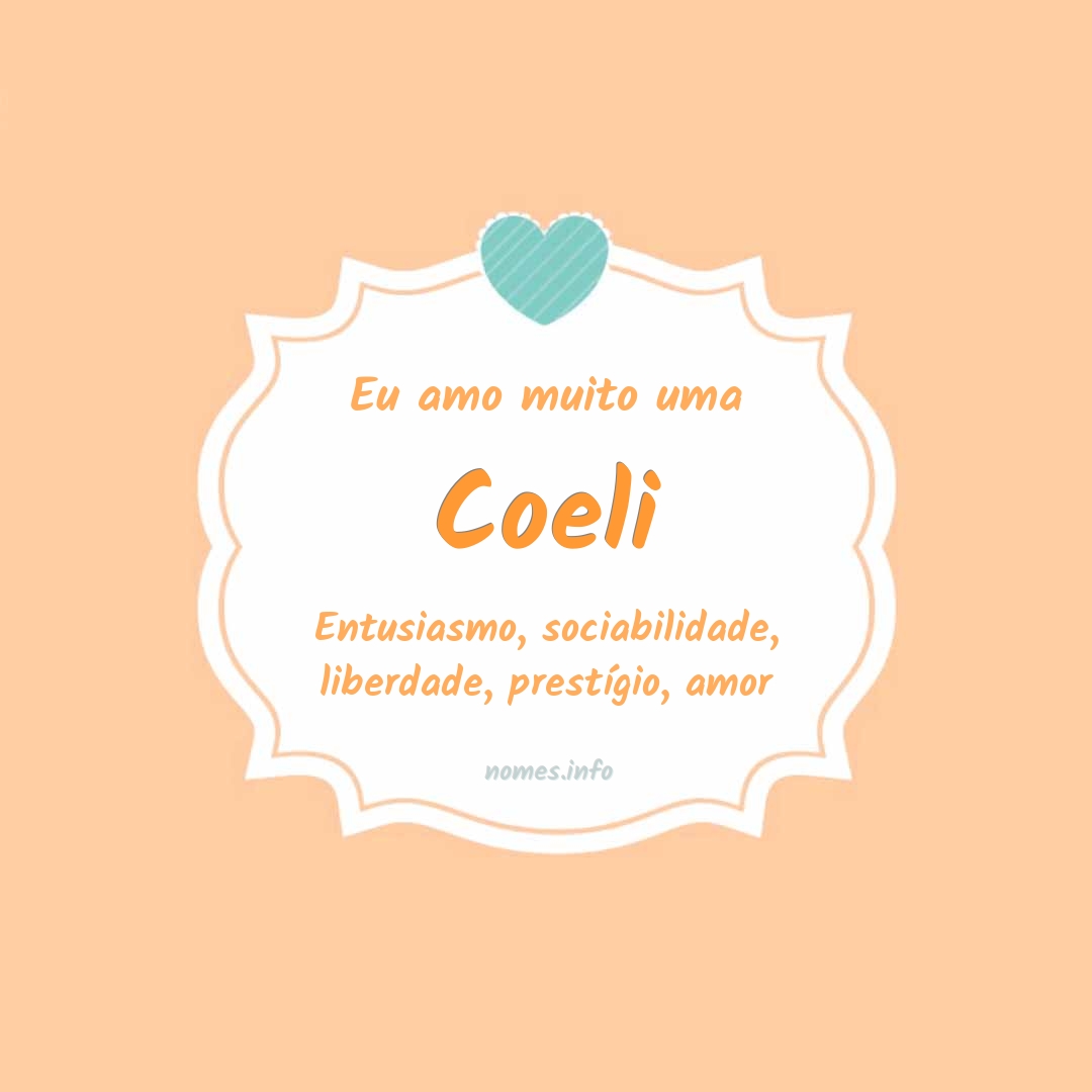 Eu amo muito Coeli