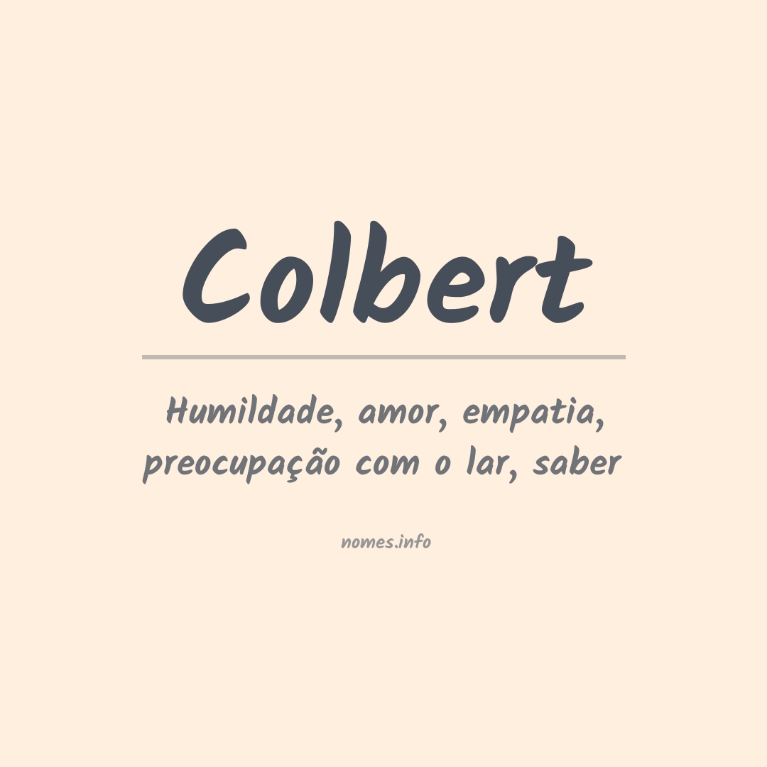 Significado do nome Colbert