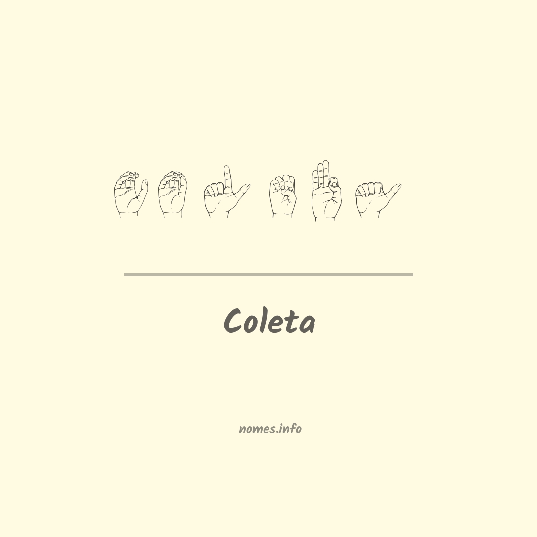 Coleta em Libras