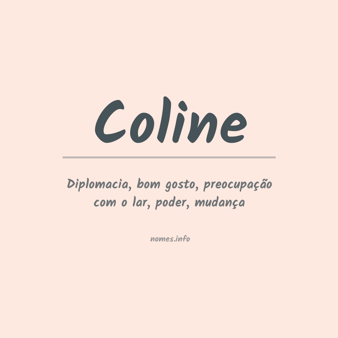 Significado do nome Coline Significado do nome Coline