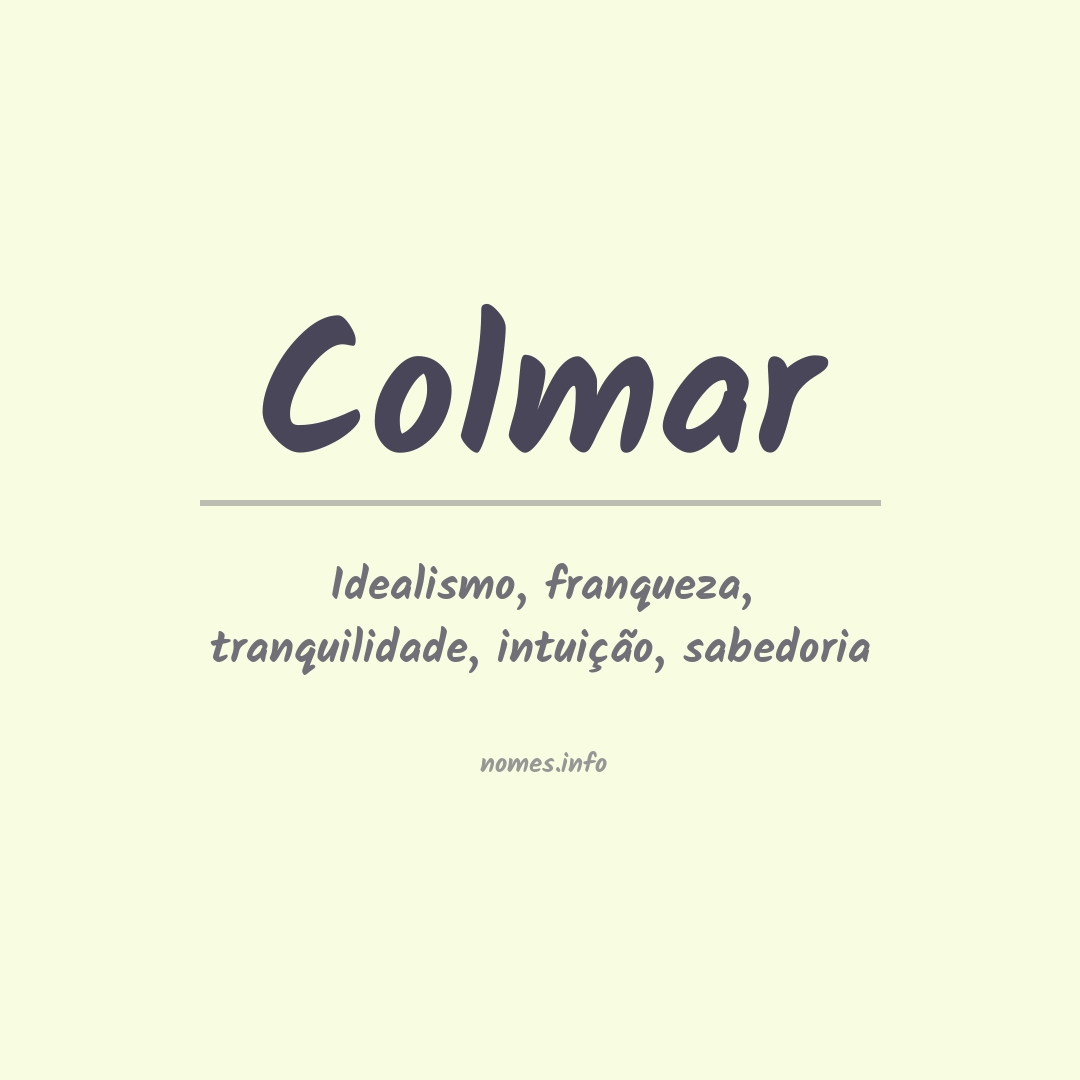 Significado do nome Colmar