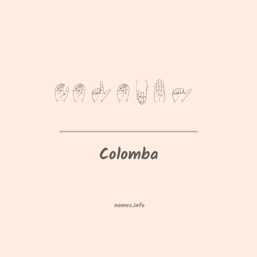 Colomba em Libras