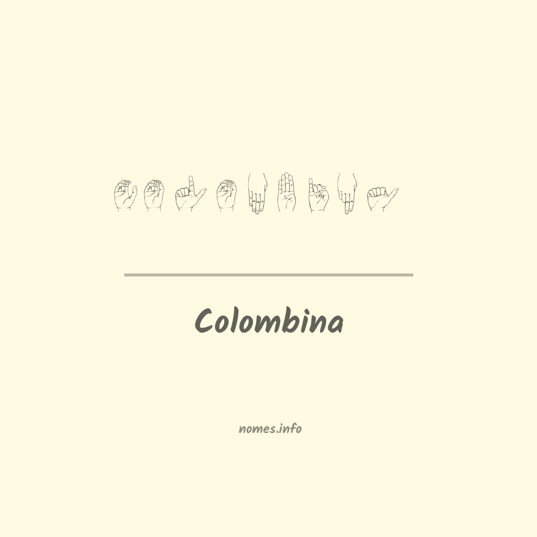 Colombina em Libras