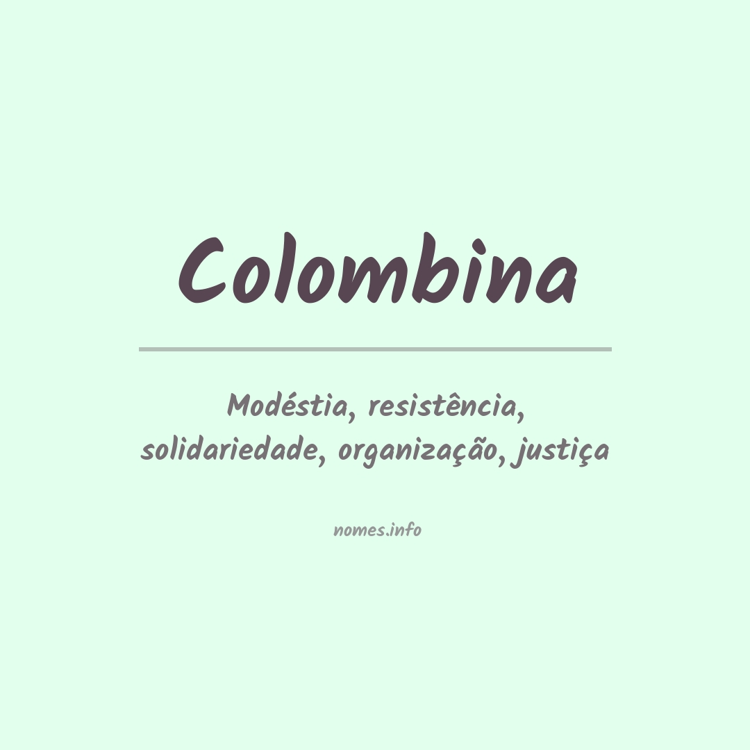Significado do nome Colombina