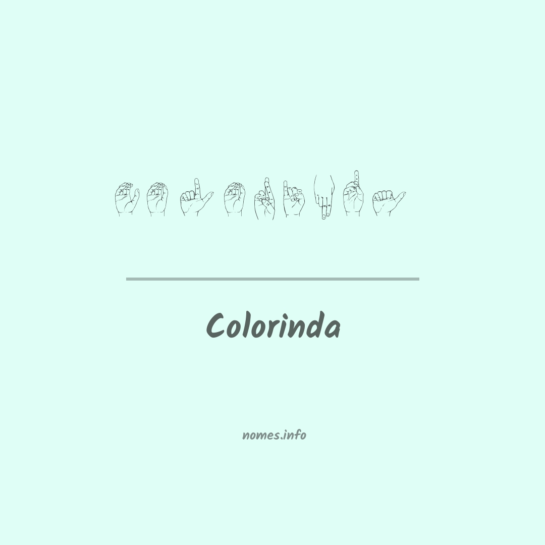 Colorinda em Libras