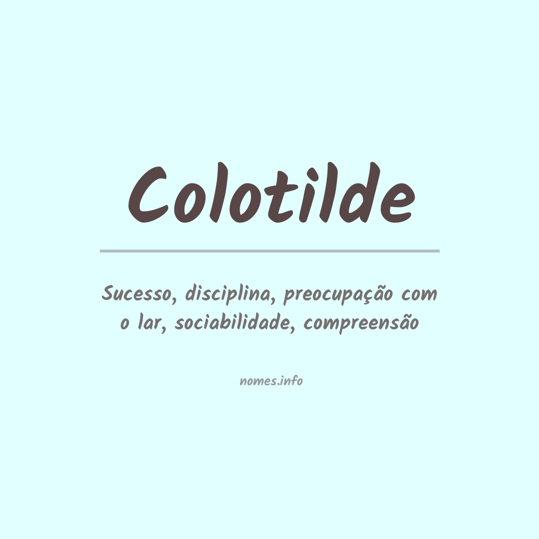 Significado do nome Colotilde
