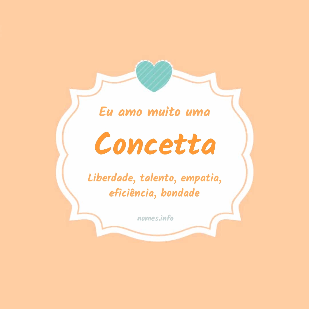 Eu amo muito Concetta