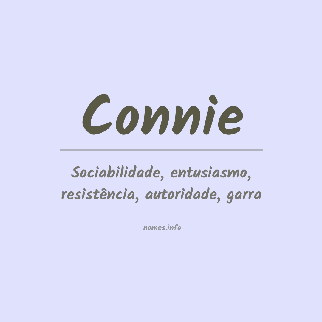 Significado do nome Connie