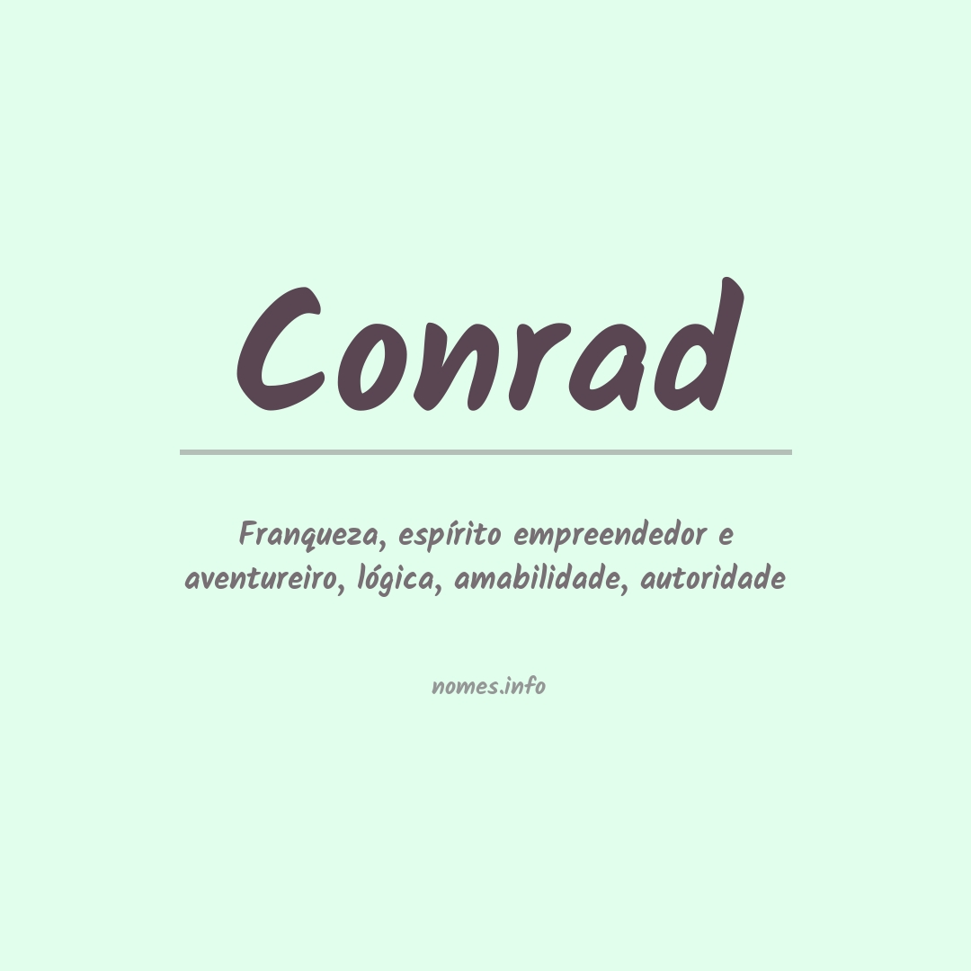 Significado do nome Conrad