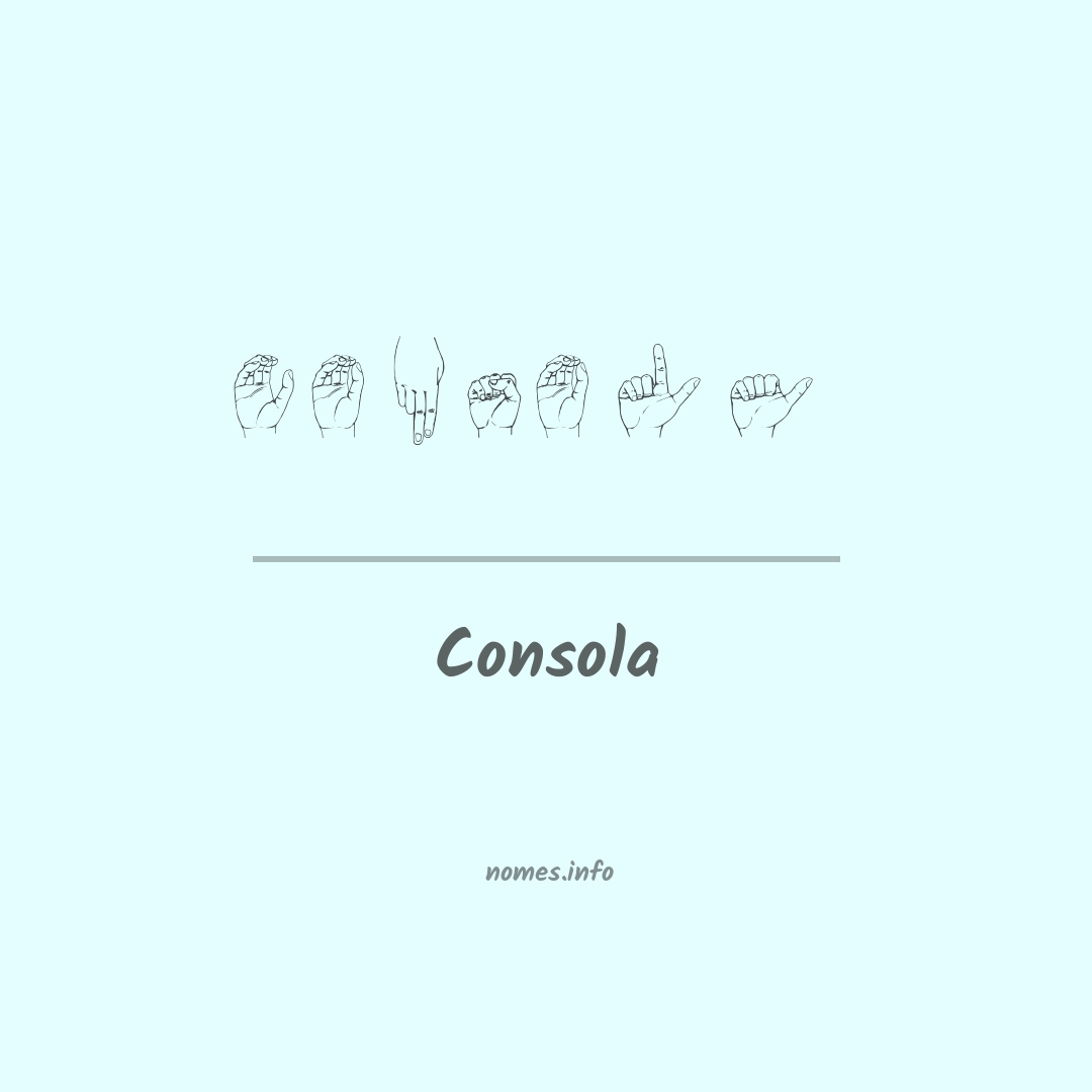 Consola em Libras