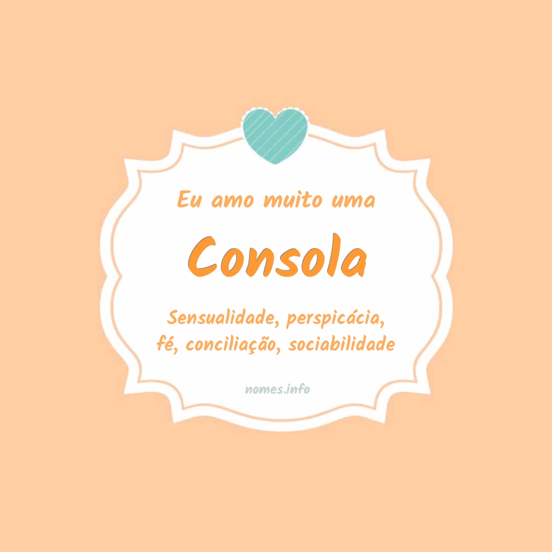 Eu amo muito Consola