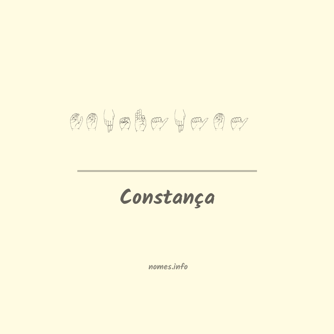 Constança em Libras
