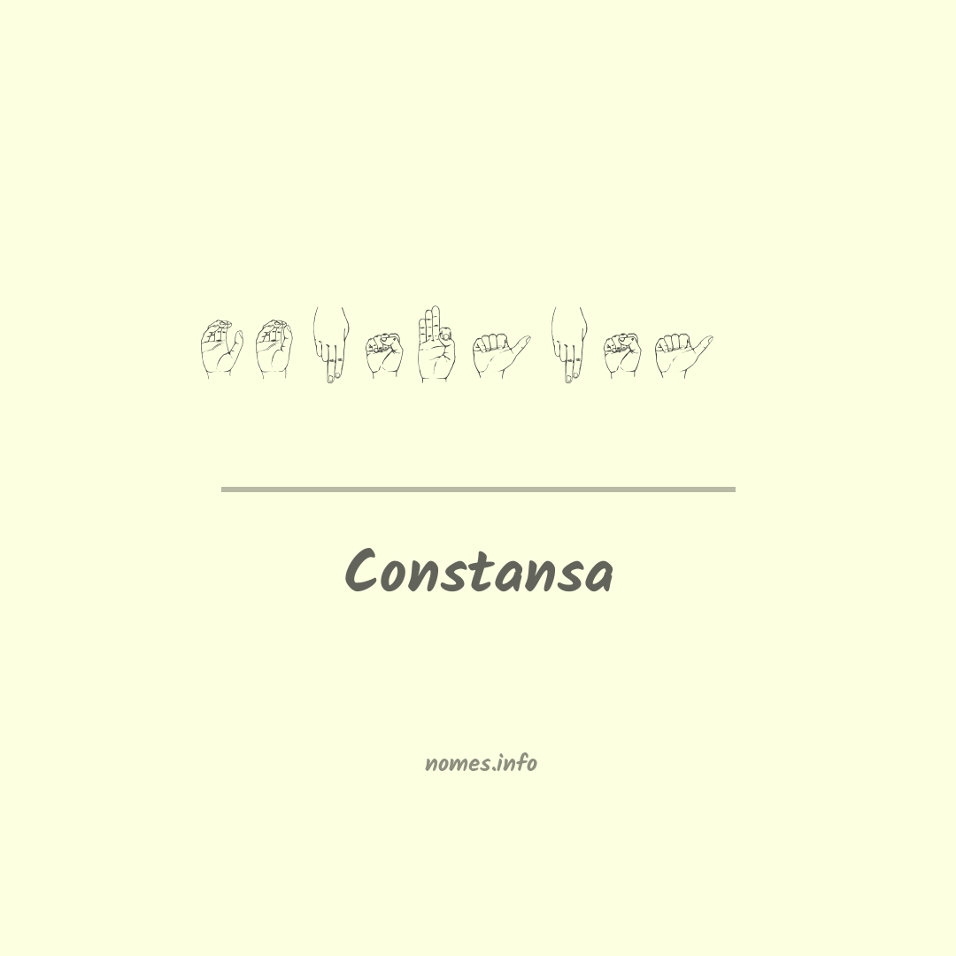 Constansa em Libras
