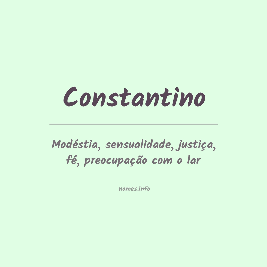 Significado do nome Constantino