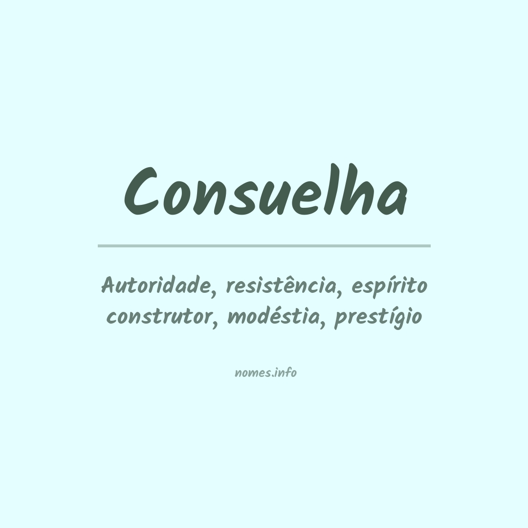 Significado do nome Consuelha