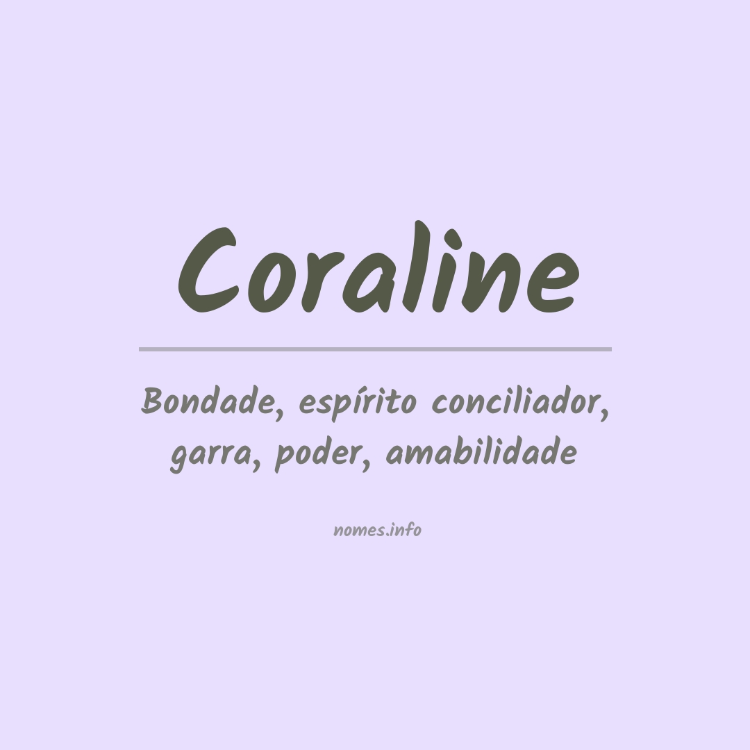 Significado do nome Coraline