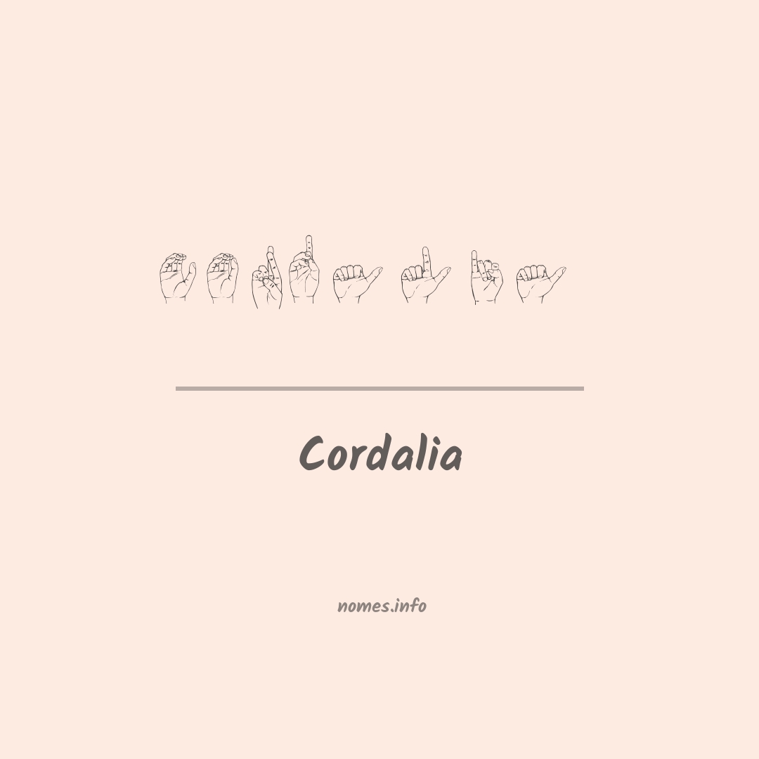 Cordalia em Libras