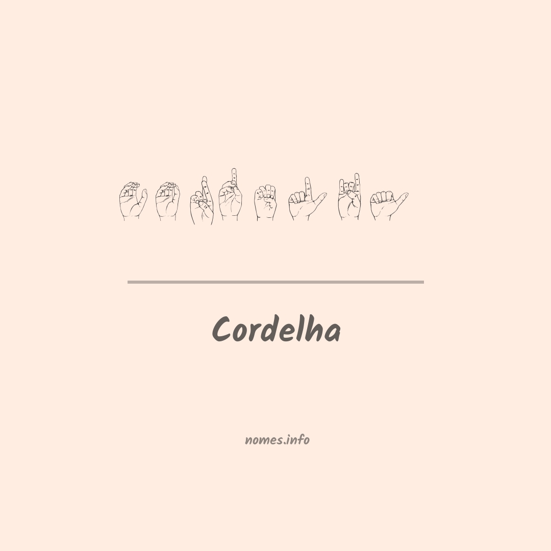 Cordelha em Libras