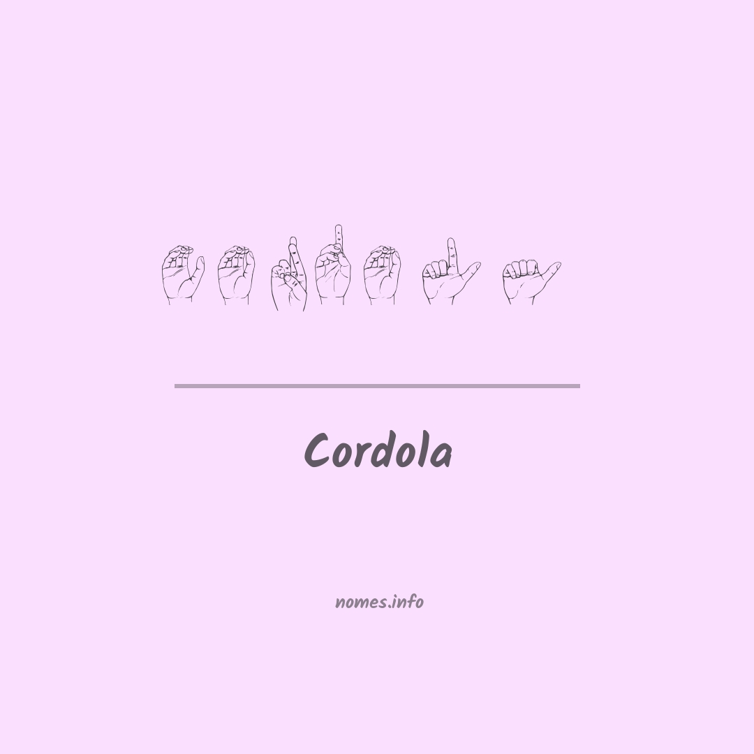 Cordola em Libras