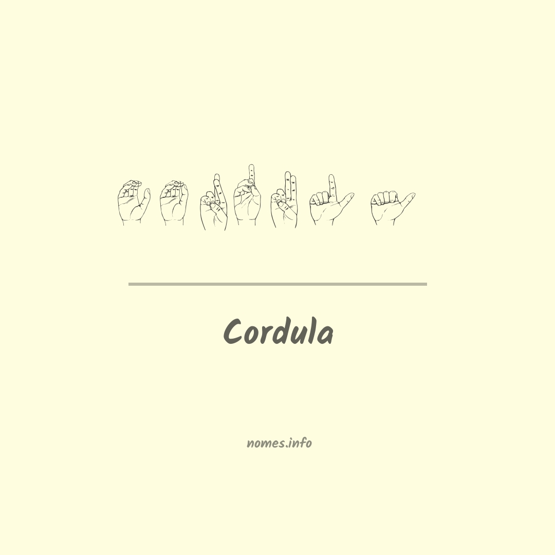 Cordula em Libras