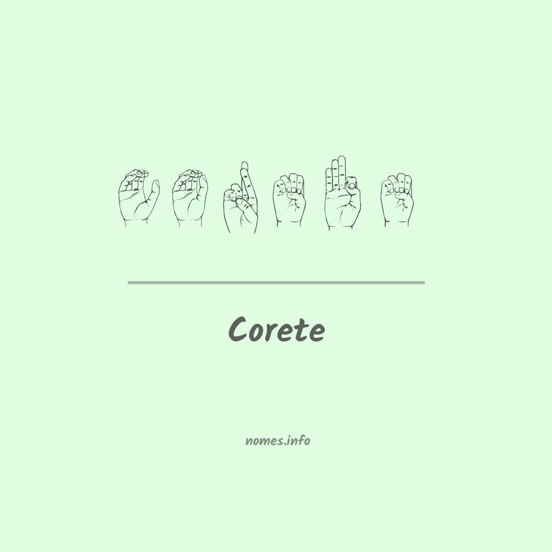 Corete em Libras