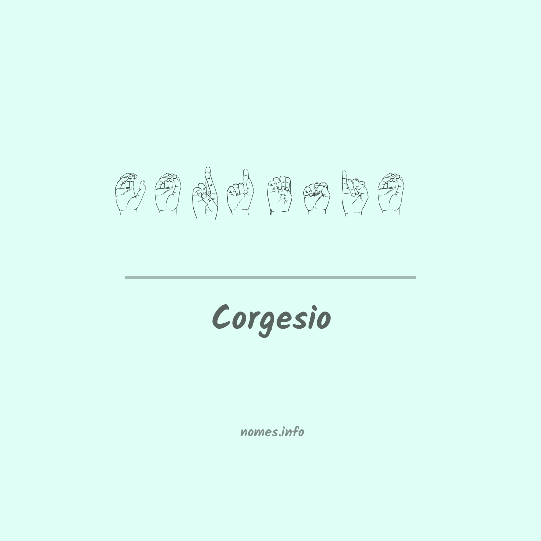Corgesio em Libras