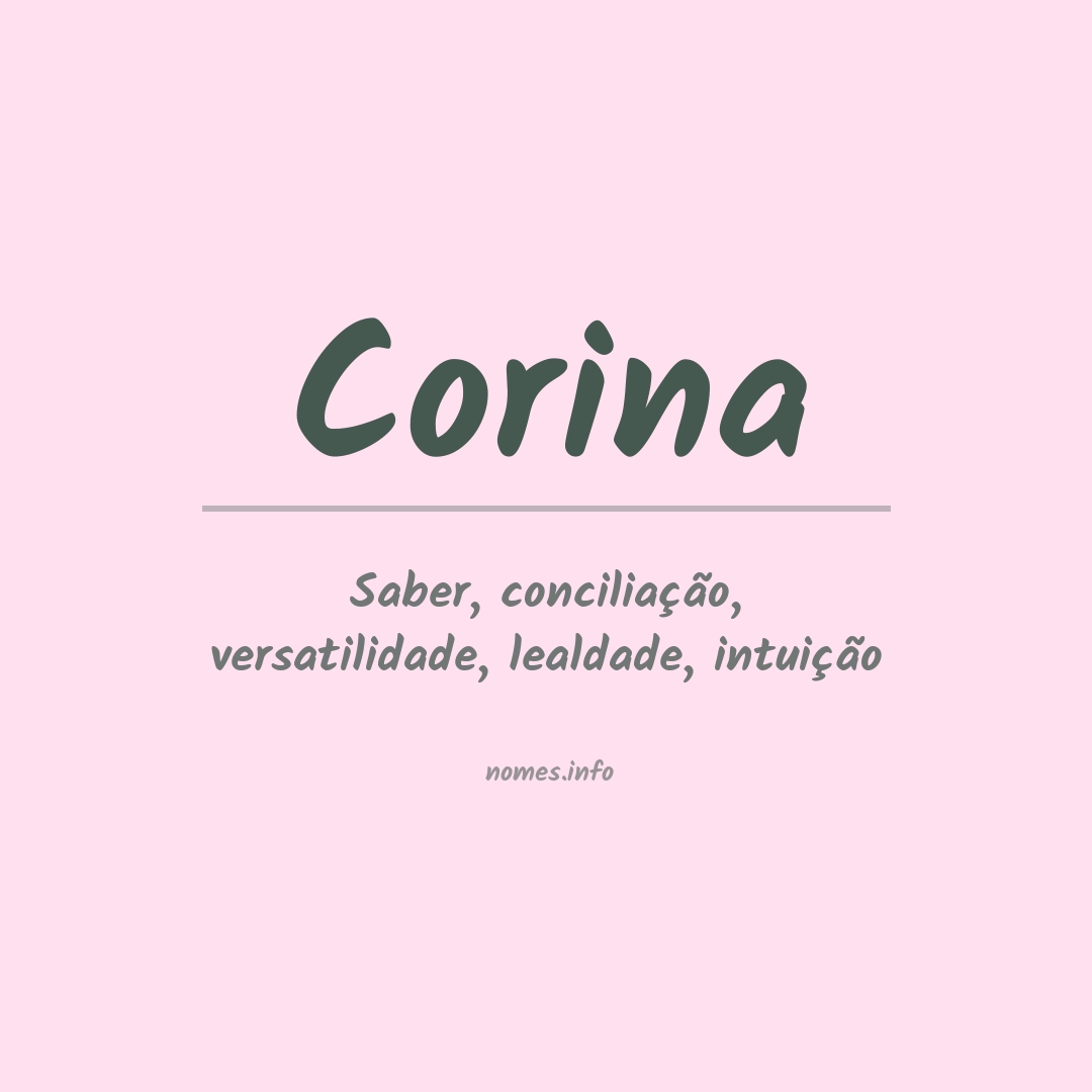 Significado do nome Corina