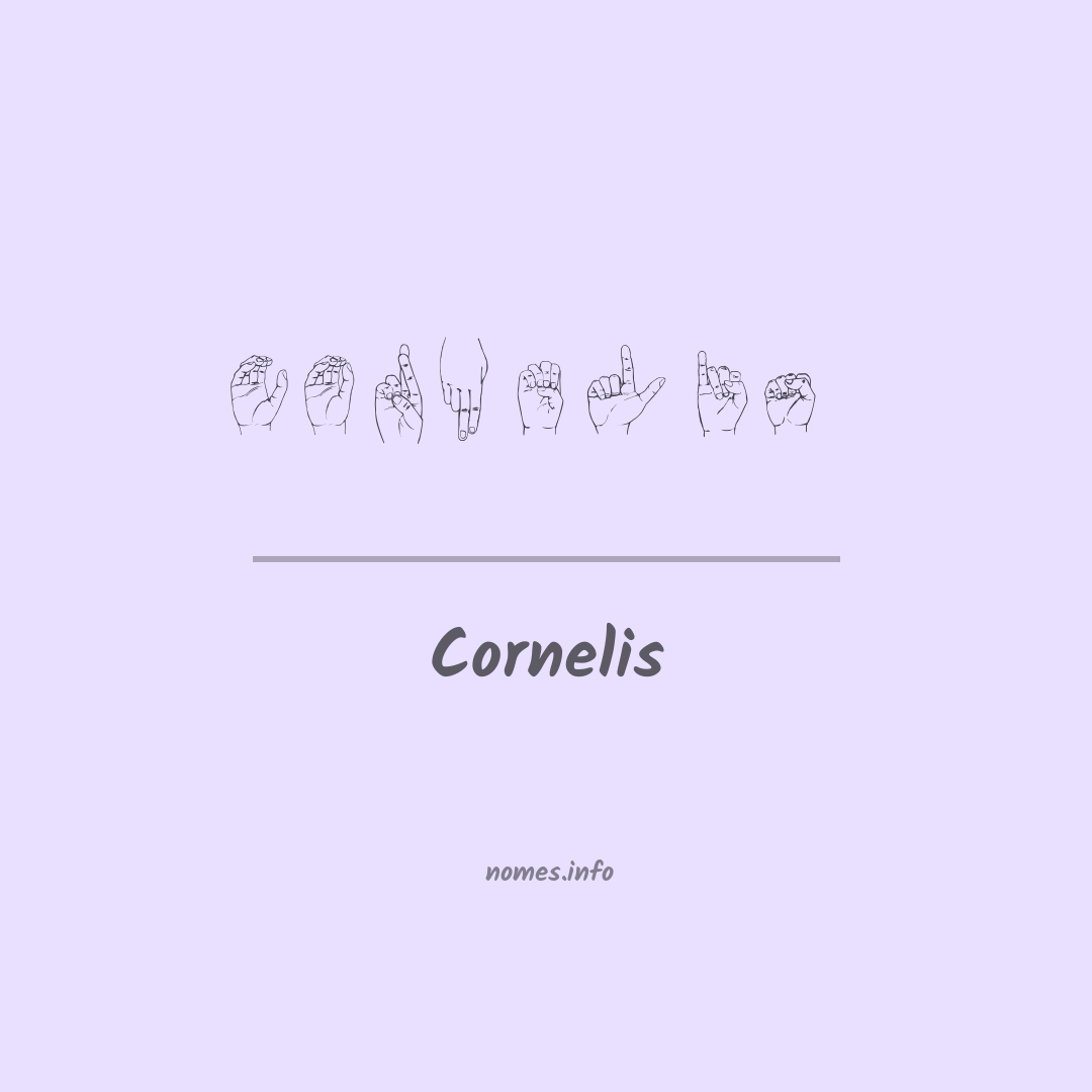 Cornelis em Libras