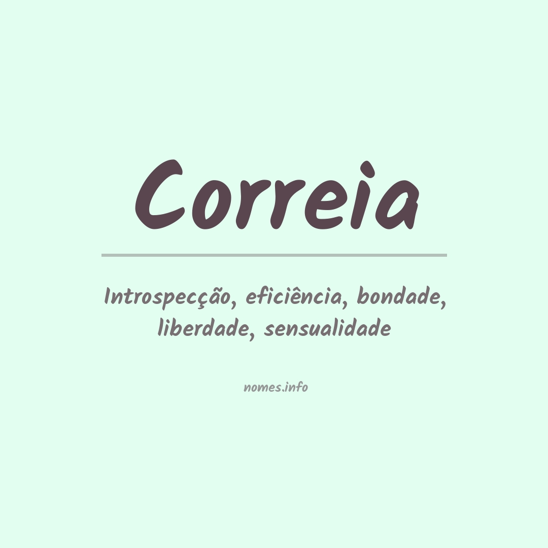 Significado do nome Correia