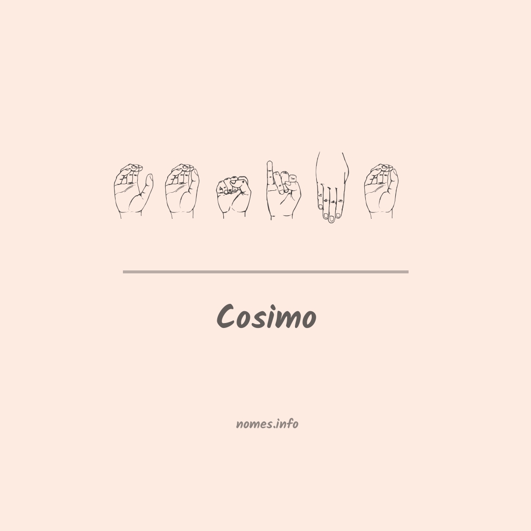 Cosimo em Libras