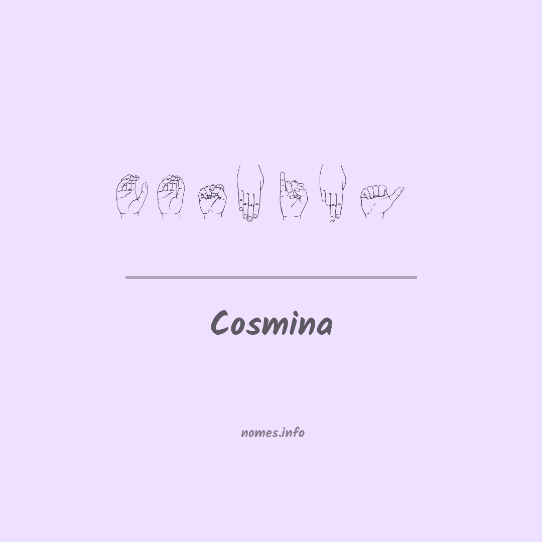Cosmina em Libras