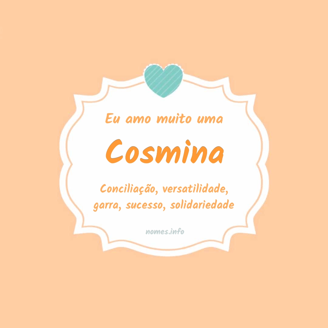 Eu amo muito Cosmina