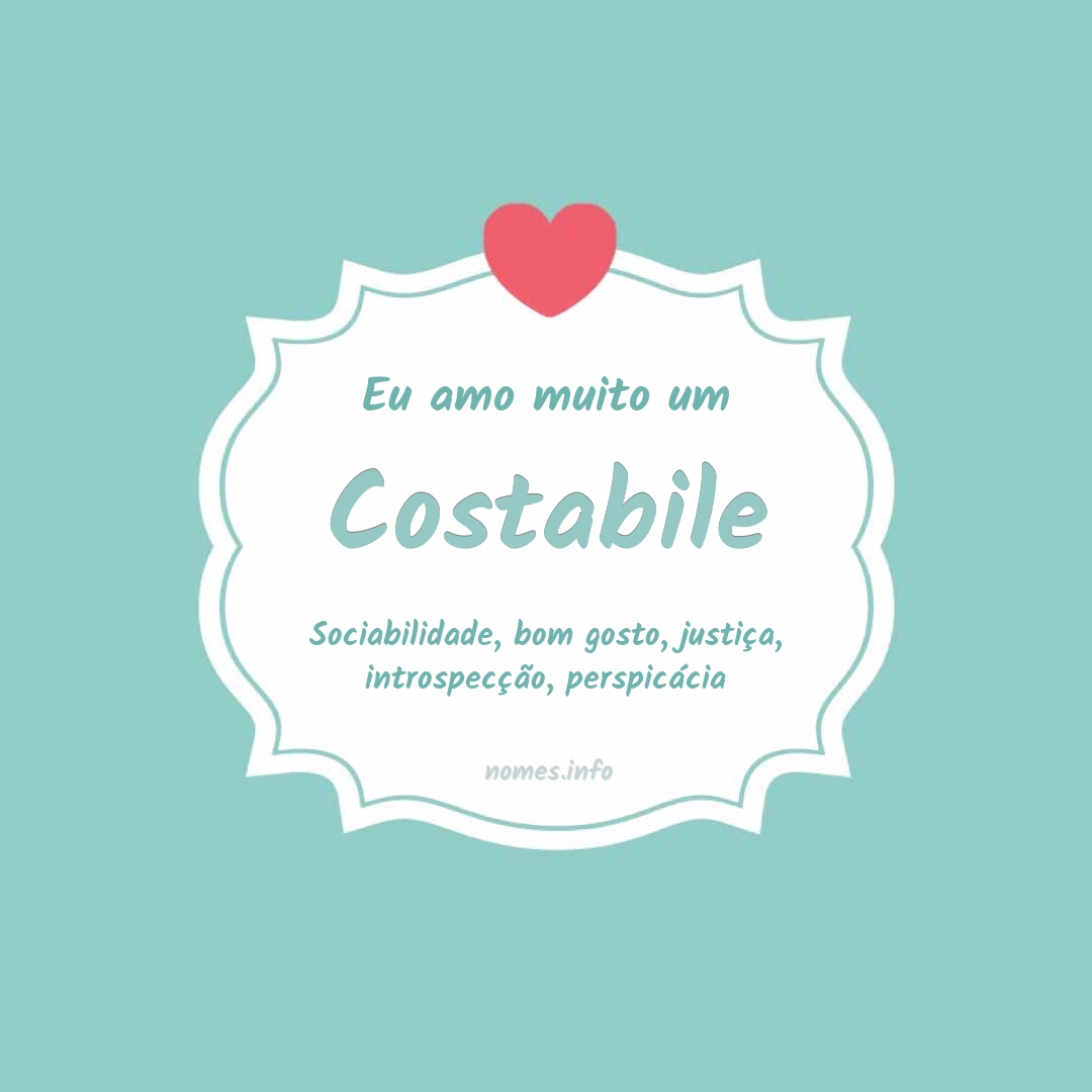 Eu amo muito Costabile