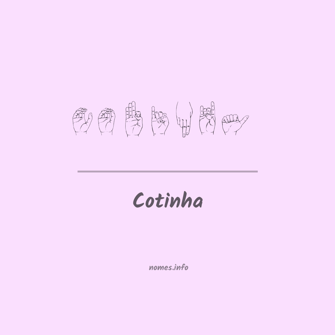 Cotinha em Libras
