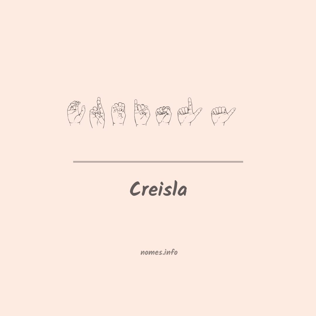 Creisla em Libras
