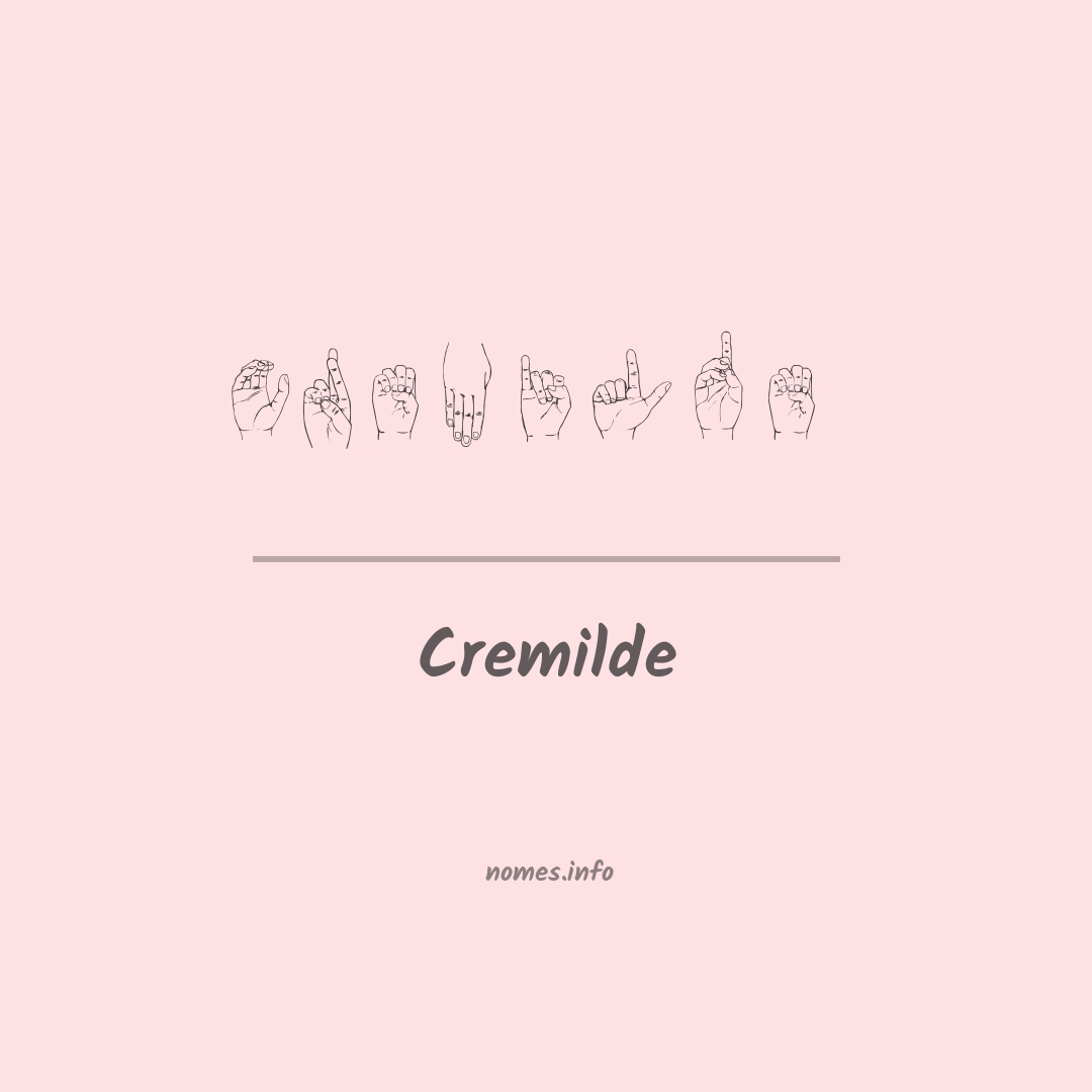 Cremilde em Libras