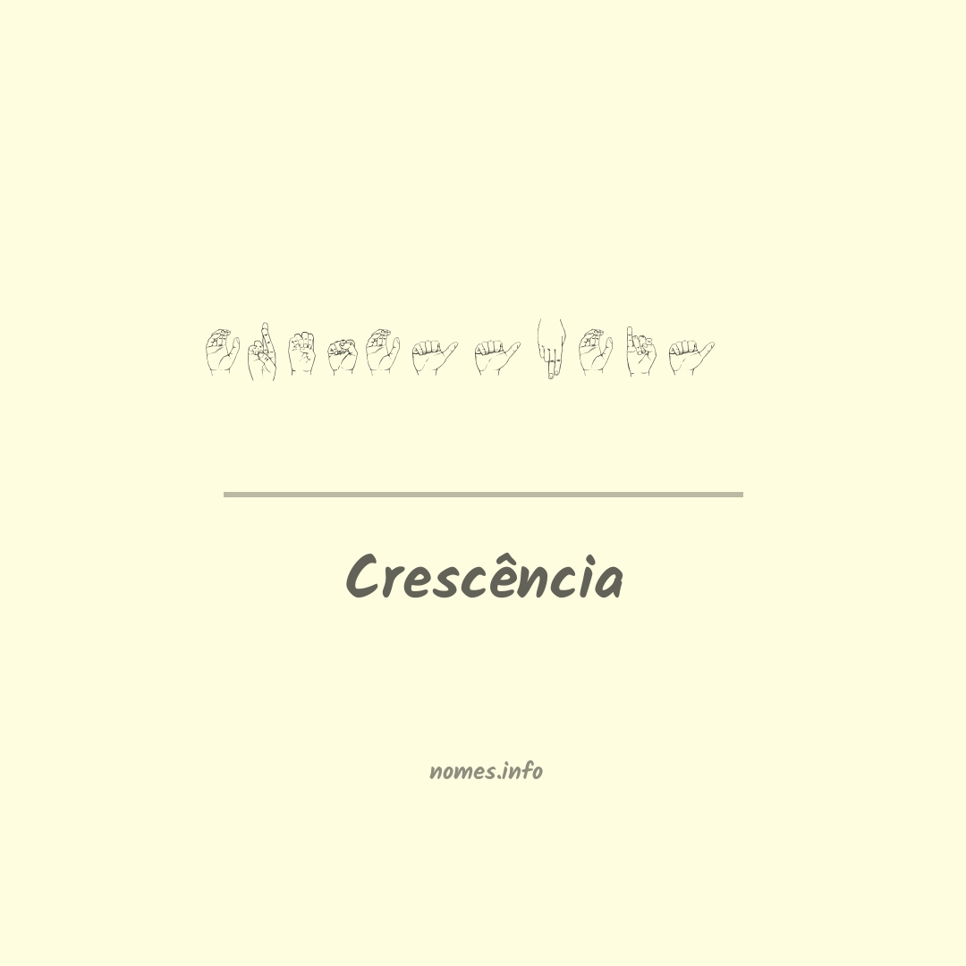 Crescência em Libras