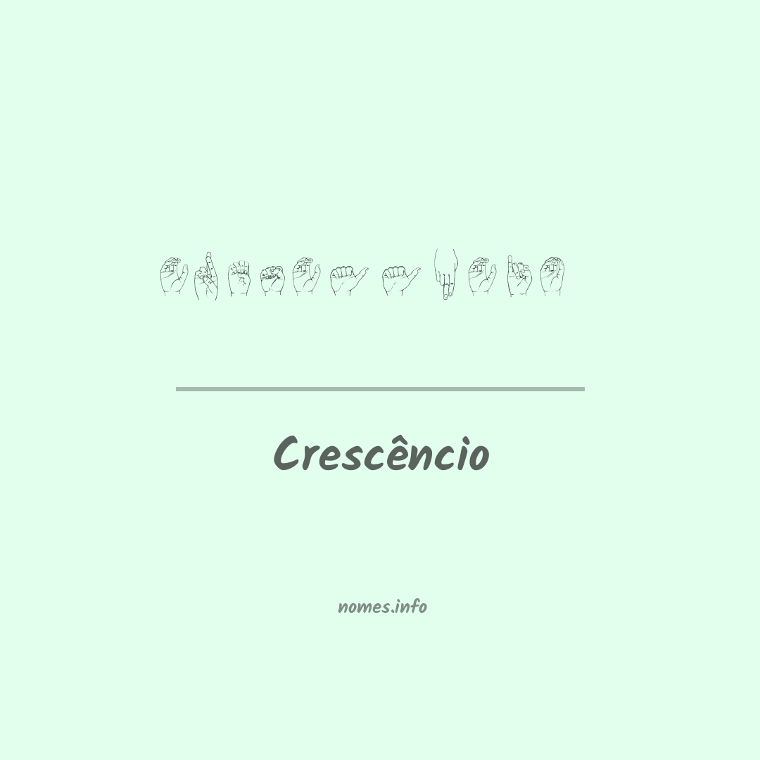 Crescêncio em Libras
