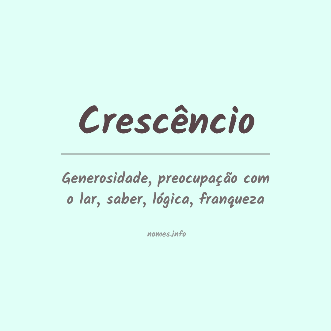 Significado do nome Crescêncio