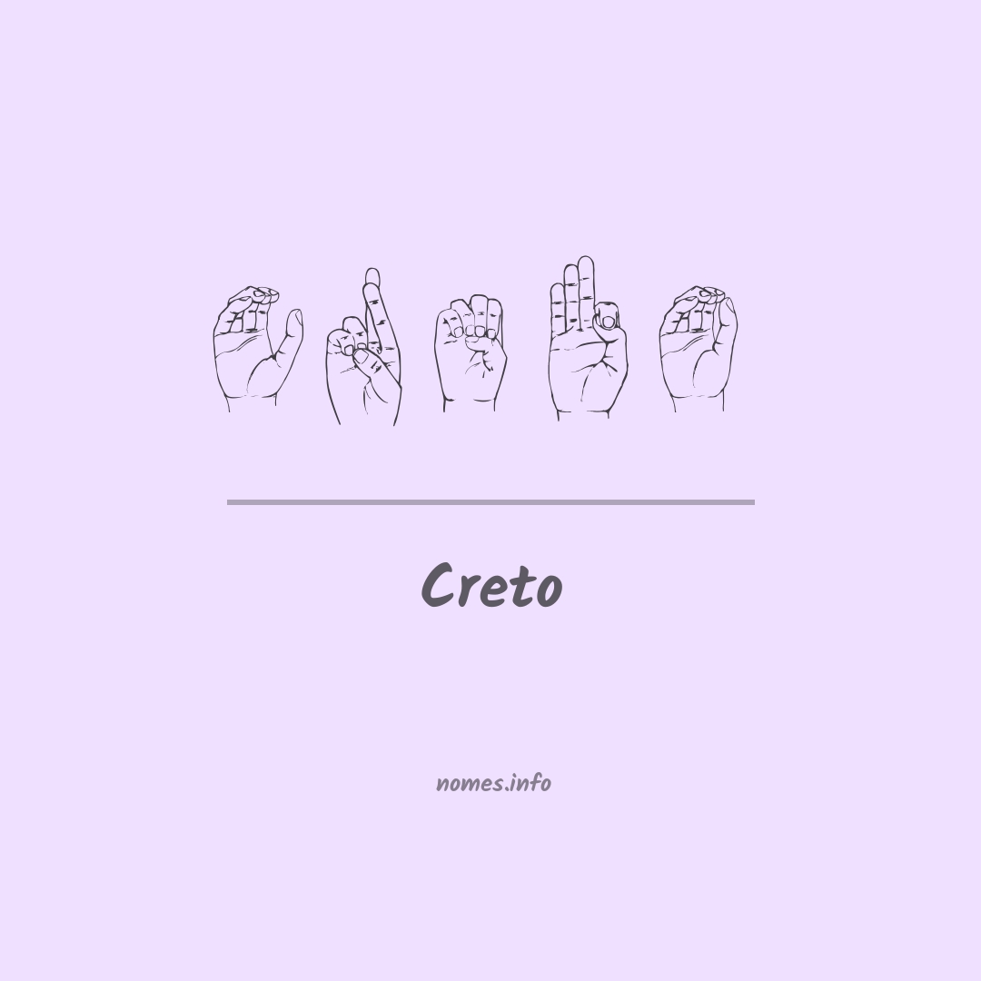 Creto em Libras