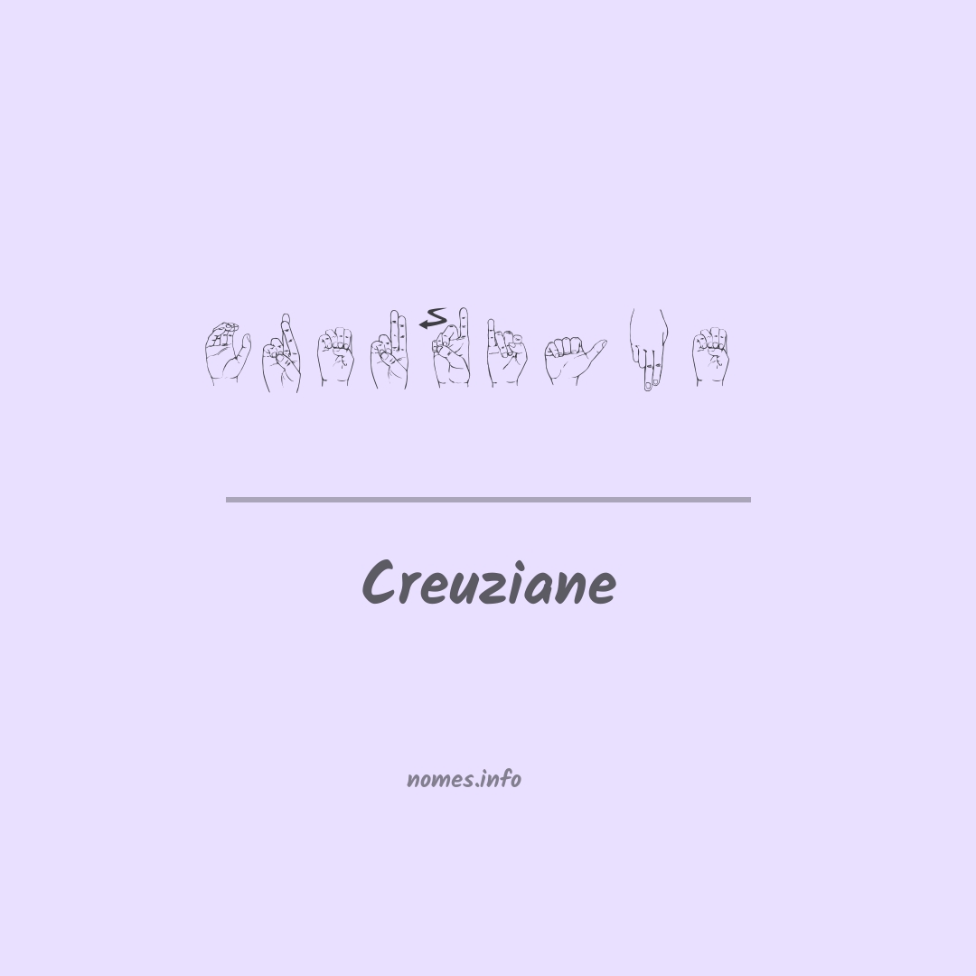 Creuziane em Libras