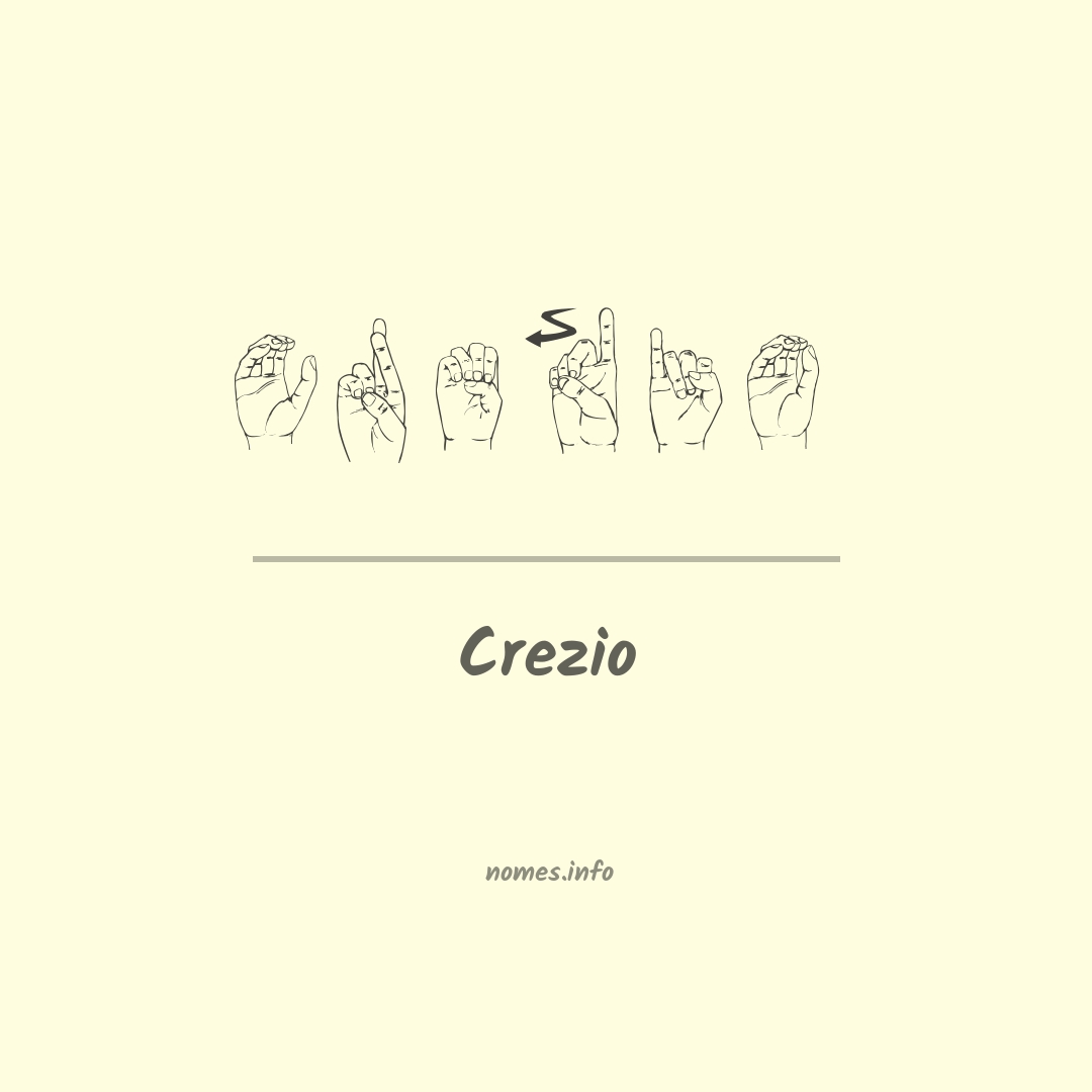 Crezio em Libras