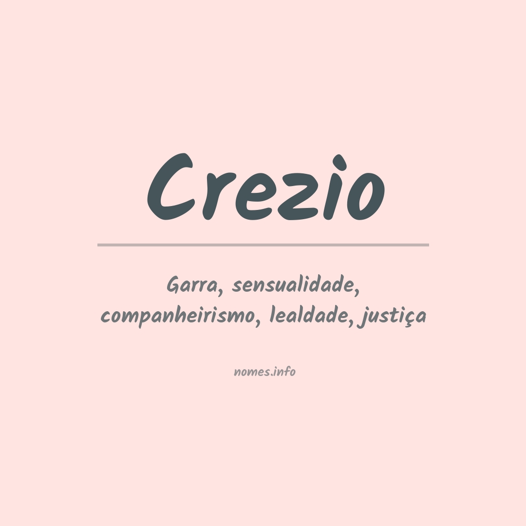 Significado do nome Crezio
